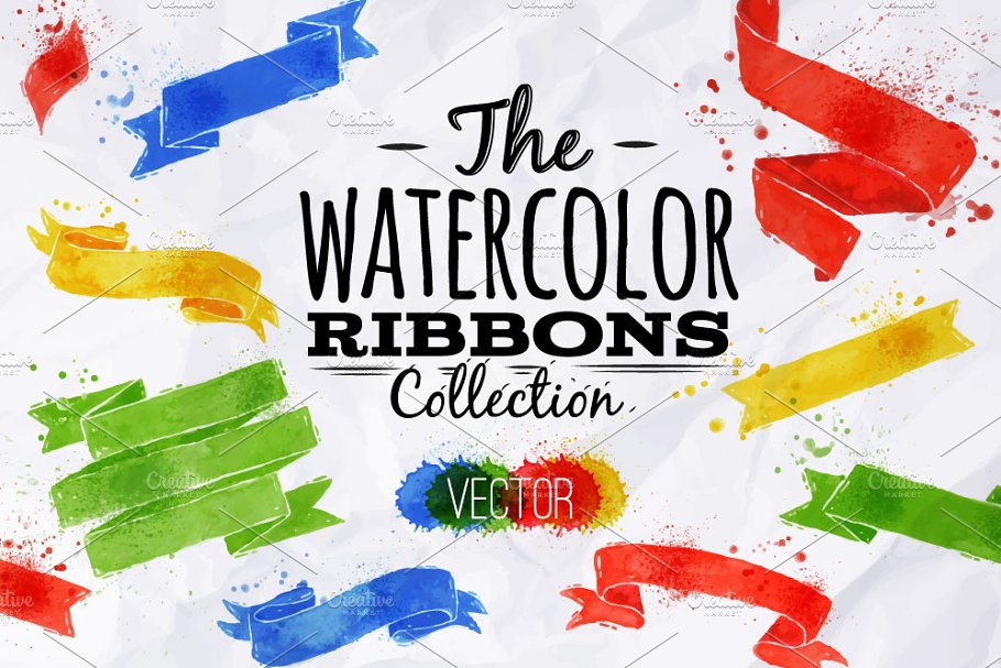 Download Watercolor ribbon