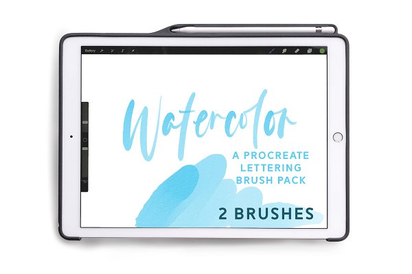 Download Watercolor Procreate Lettering Brush