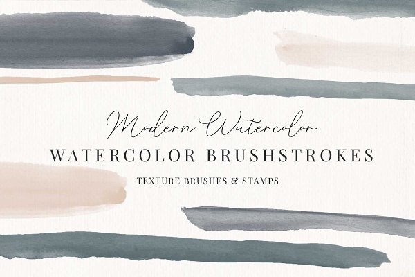 Download Watercolor Brushstrokes Brush Pack