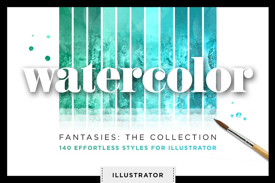 Download Watercolor Glitter Styles Vector Ai