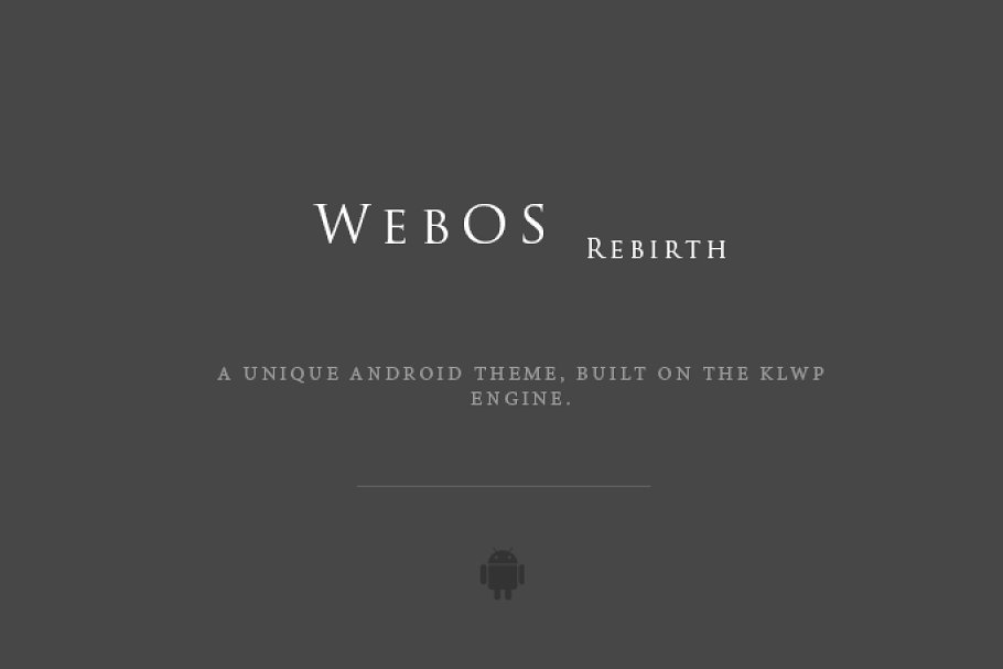 Download WebOS Rebirth for KLWP