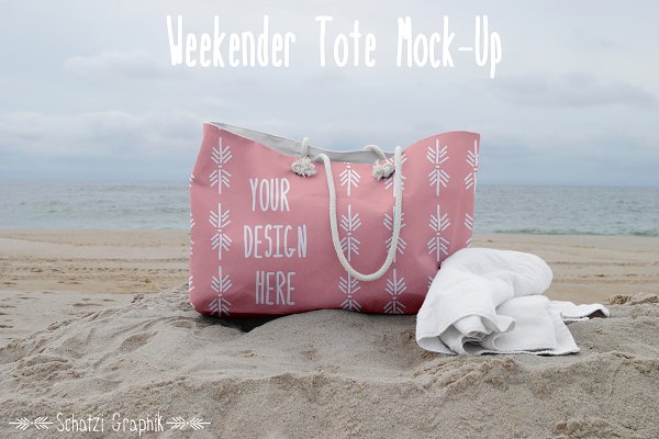 Download Weekend Tote Mock Up - Version 1