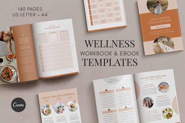Download Wellness Workbook & eBook Templates