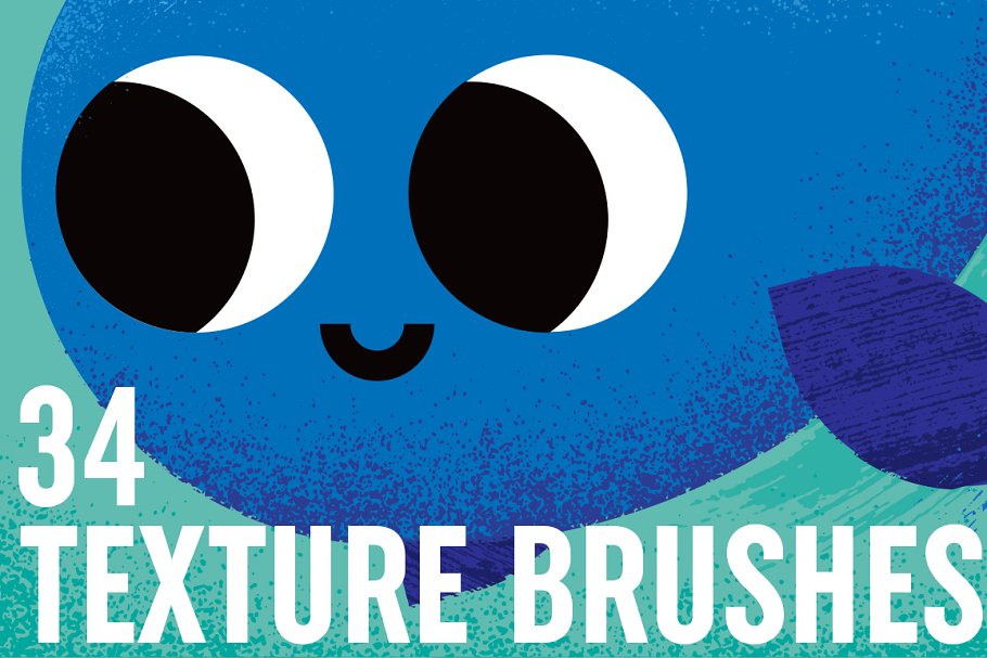 Download 34 Texture Brushes Vector