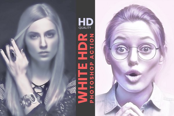 Download White HDR Photoshop Action