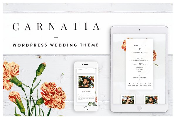 Download Carnatia WordPress Wedding Theme