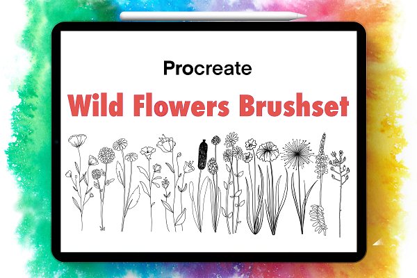 Download Wild Flowers Procreate Brushset
