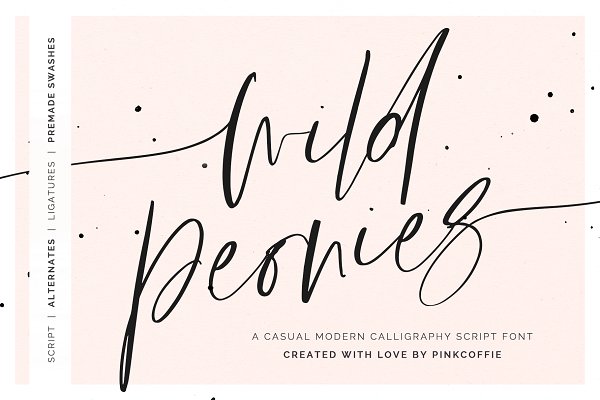 Download Wild Peonies | Modern Calligraphy