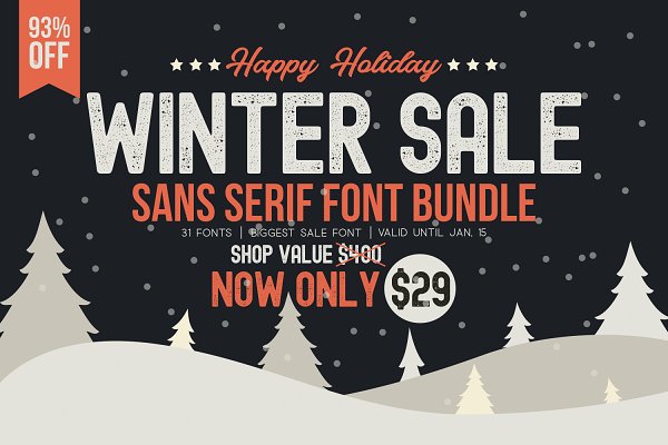 Download ⏱ WINTER SALE - Sans Serif Bundle!