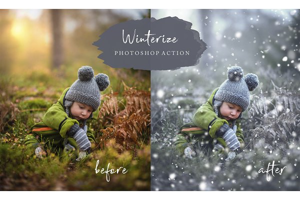 Download Winterize Action AND Snow Overlay
