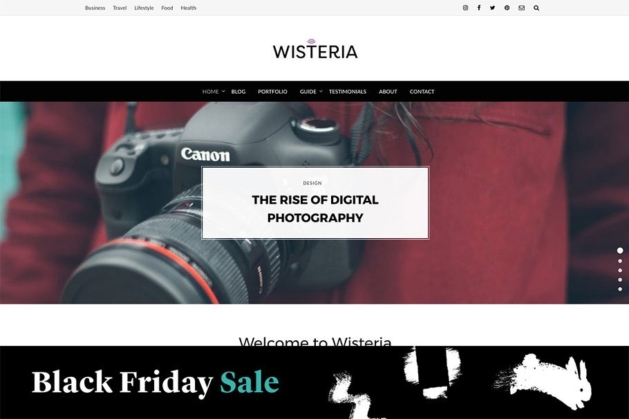 Download Wisteria - A Creative Blog Theme
