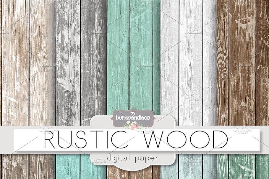 Download Rustic wood teal