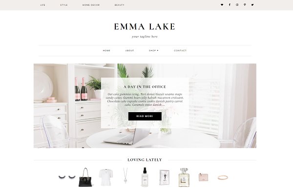 Download Emma Lake Wordpress Theme