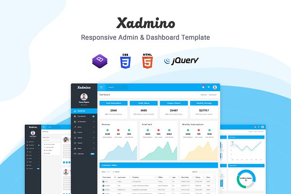 Download Xadmino - Admin & Dashboard Template