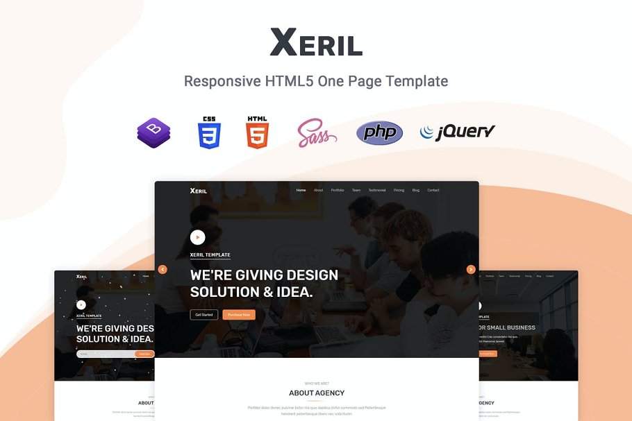 Download Xeril - Responsive HTML5 Termplate