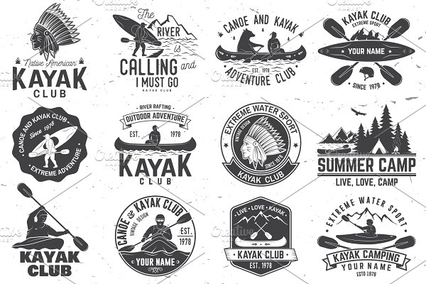 Download Canoe and kayak club badges