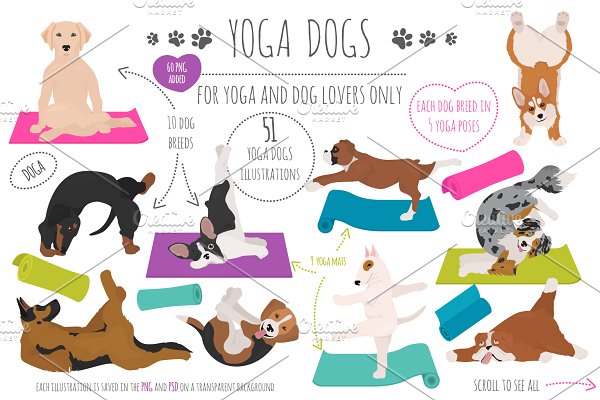 Download Yoga dogs collection (vol.1)