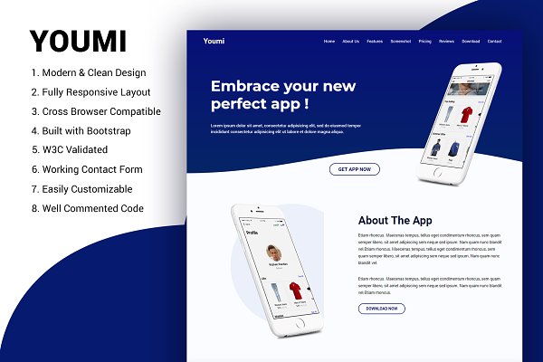 Download Youmi application landing page