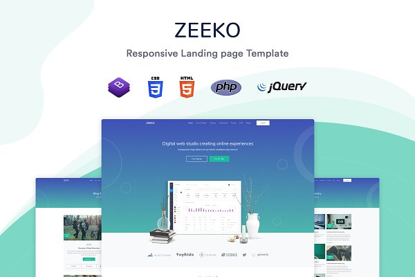 Download Zeeko - Landing Page Template
