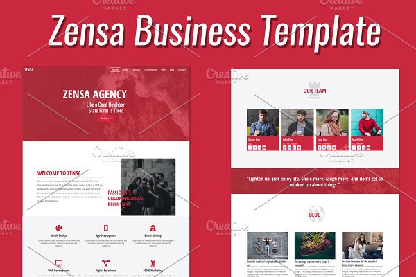 Download Zensa- MultiPurpose Onepage Template