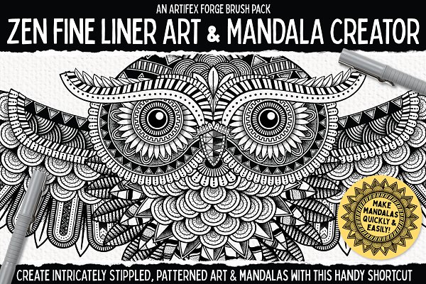 Download Zen Fine Liner Art & Mandala Creator