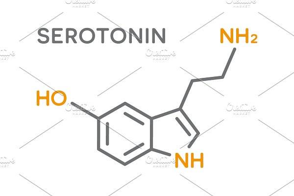 Download Serotonin hormone molecular formula