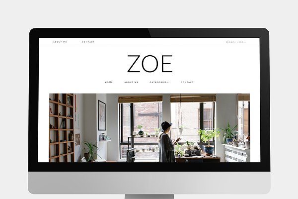 Download Zoe - Simple & Clean Blog Theme