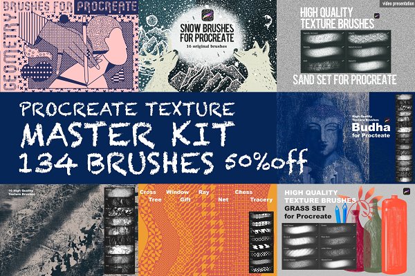 Download Procreate Master Texture Brushes Kit