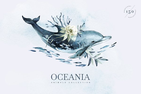 Download "OCEANIA" Watercolor set