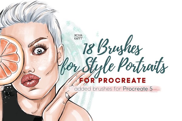 Download 18 Procreate Brushes for Portraits