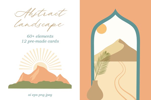 Download Abstract landscape creator kit