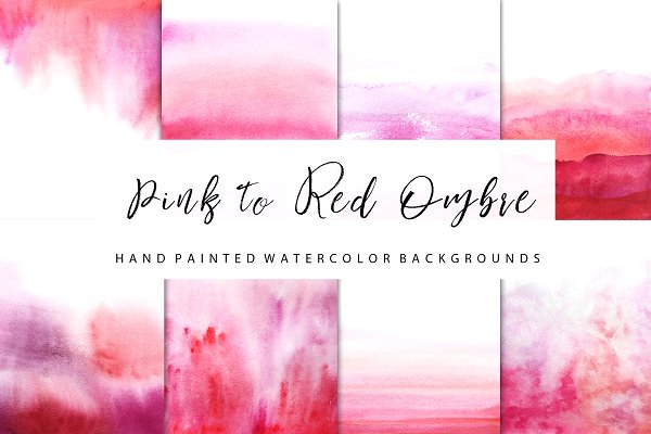 Download red watercolor ombre backgrounds