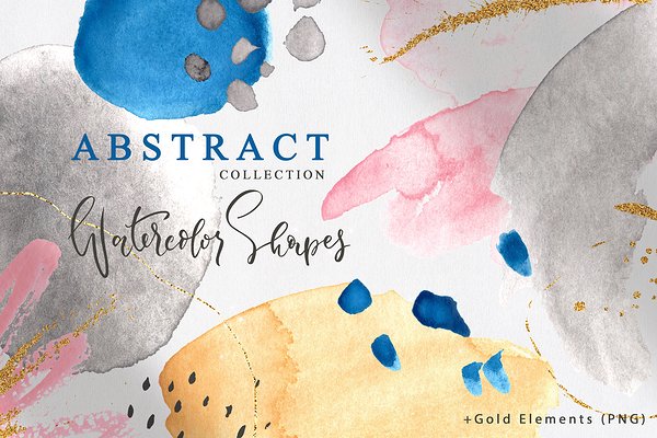 Download Abstract watercolor shapes