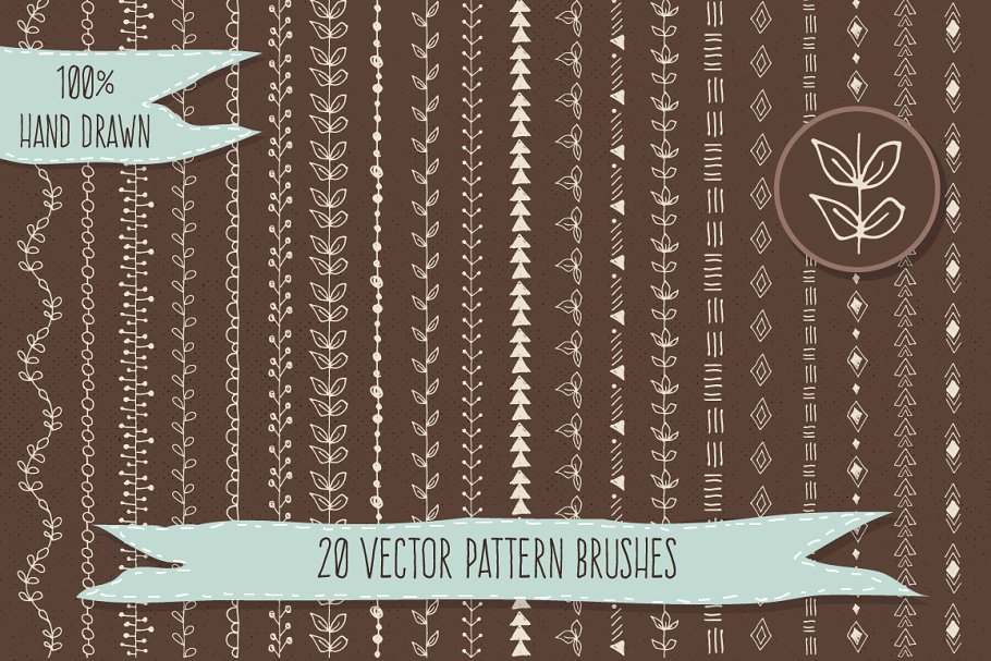 Download 50% SALE 144 Vector Inky Brushes