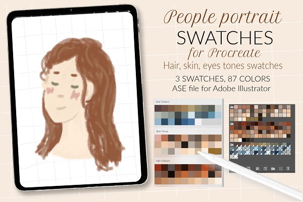 Download People portrait swatches