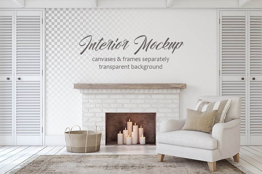 Download Interior mockup - Fireplace